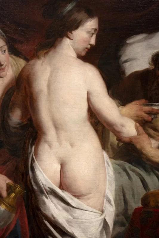 Pieter Jozef Verhaghen - Lot e le figlie, M van Museum Leuven, Lovanio, dettaglio